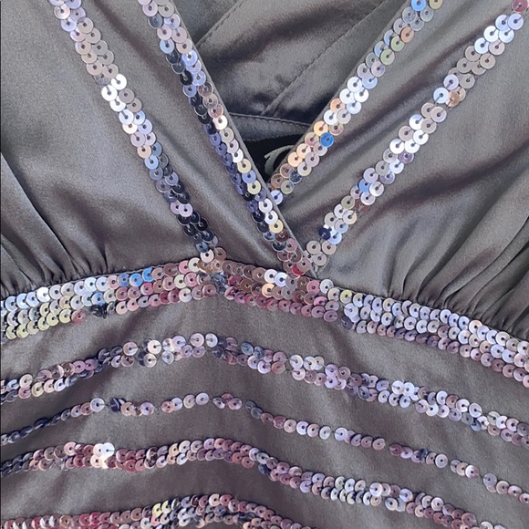 BNWT • BEBE 0 • darling sequin vneck/back - Picture 7 of 7